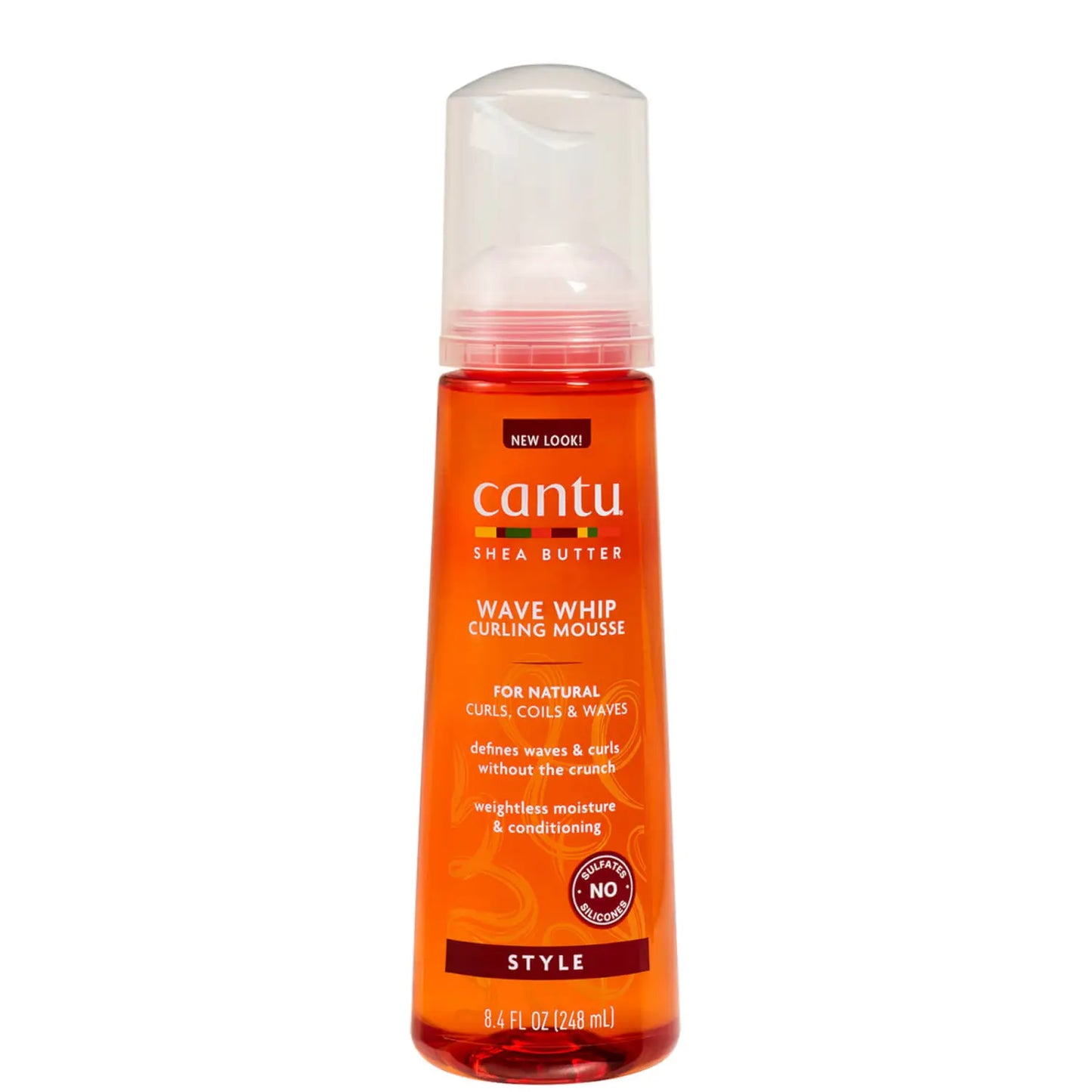 Cantu Sheasmör för naturligt hår Wave Whip Curling Mousse 248 ml