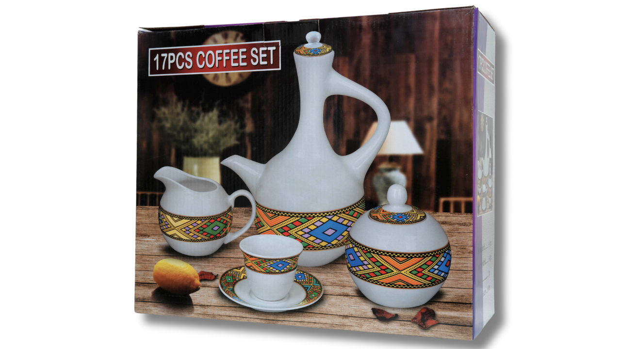 Coffe Cup With Traditional Art