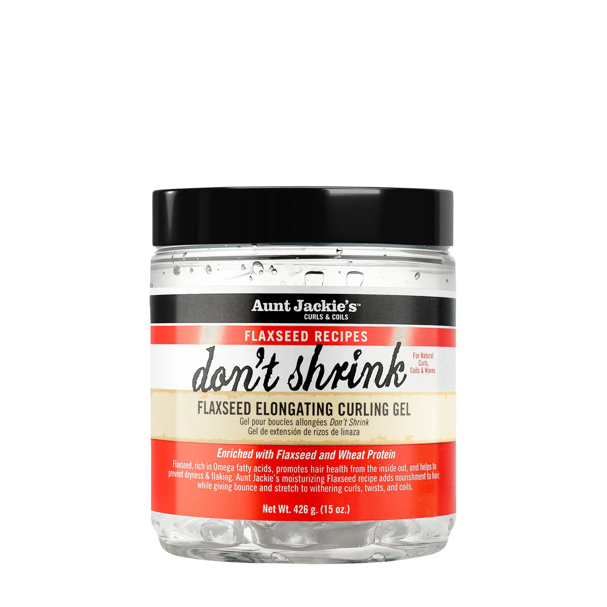 Aunt Jackie Don't Shrink Flaxseed Elongating Curling Gel 15oz