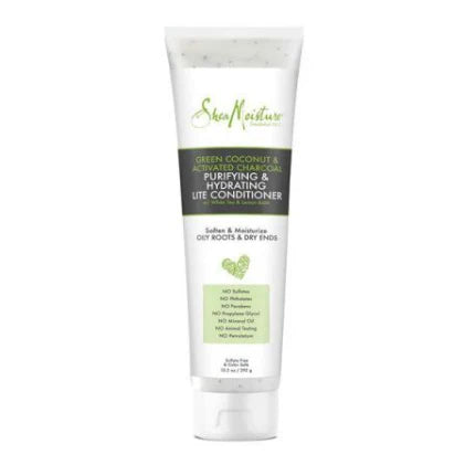 Shea Moisture Green Coconut & Activated Charcoal Purifying & Hydrating Conditioner 10,3 oz