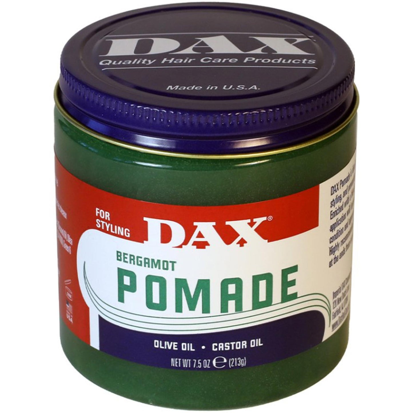 Dax - Pomade Vegetable 7.5oz