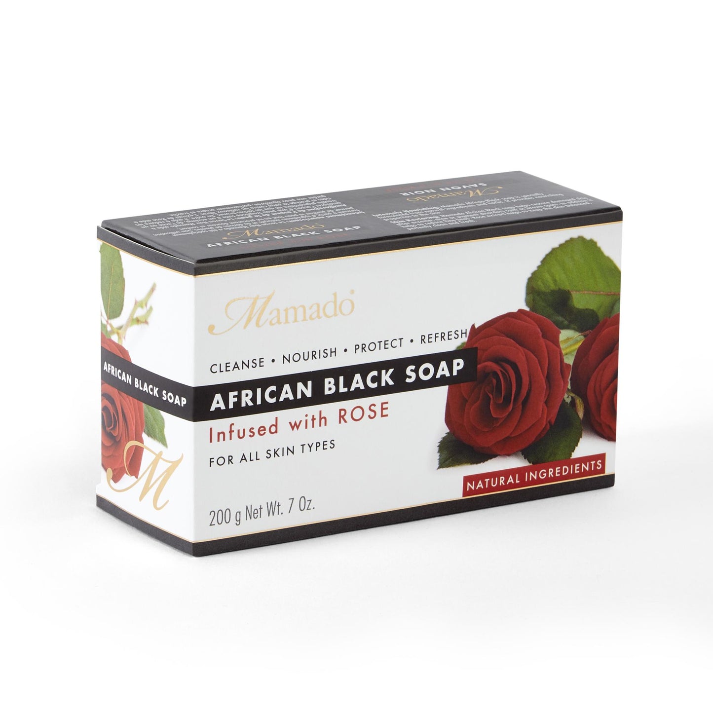 MAMADO AFRICAN BLACK SOAP 200GM - VANILLA
