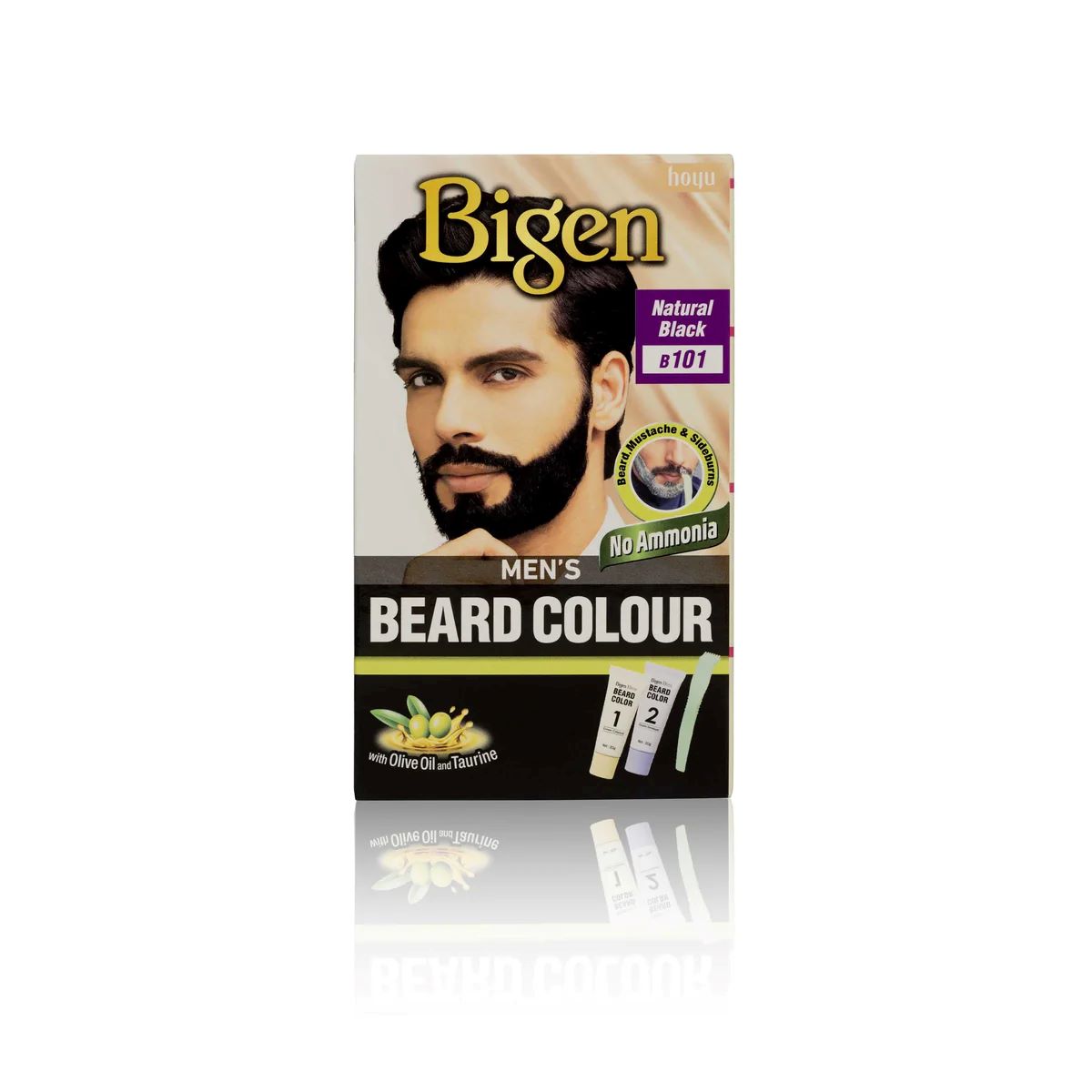 Bigen Mens Beard Natural Black