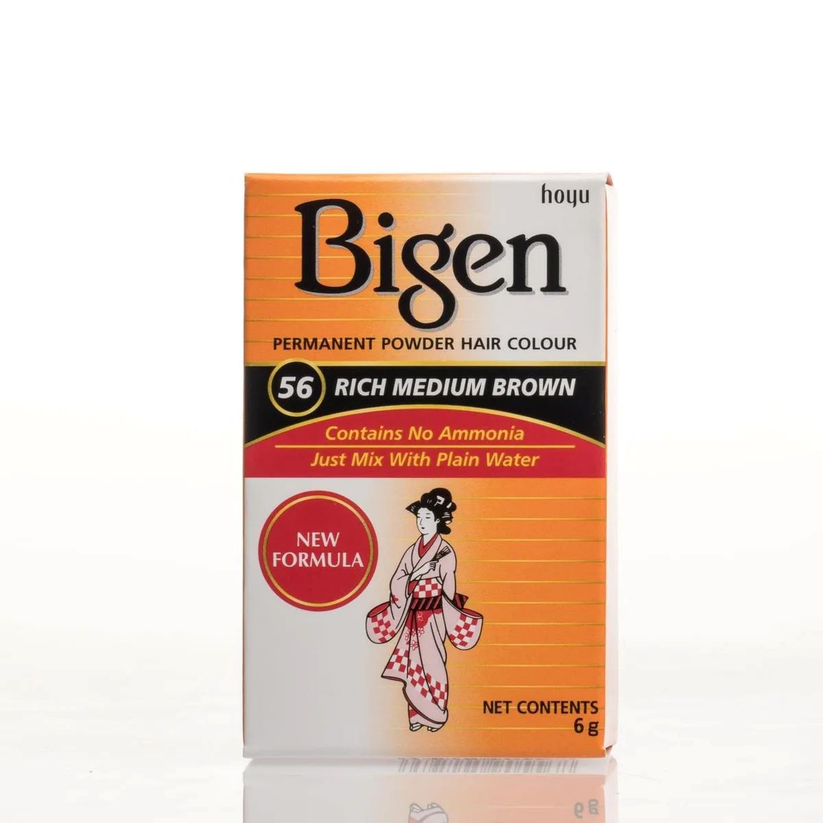 Bigen 56 Permanent Powder Hair Color Rich Medium Brown