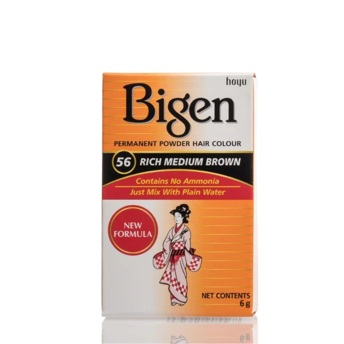 Bigen 56 Permanent Powder Hair Color Rich Medium Brown
