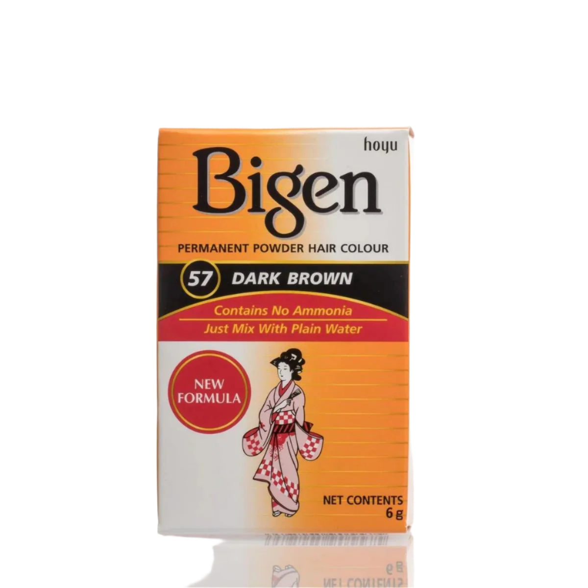 Bigen 57 Permanent Powder Hair Color Dark Brown