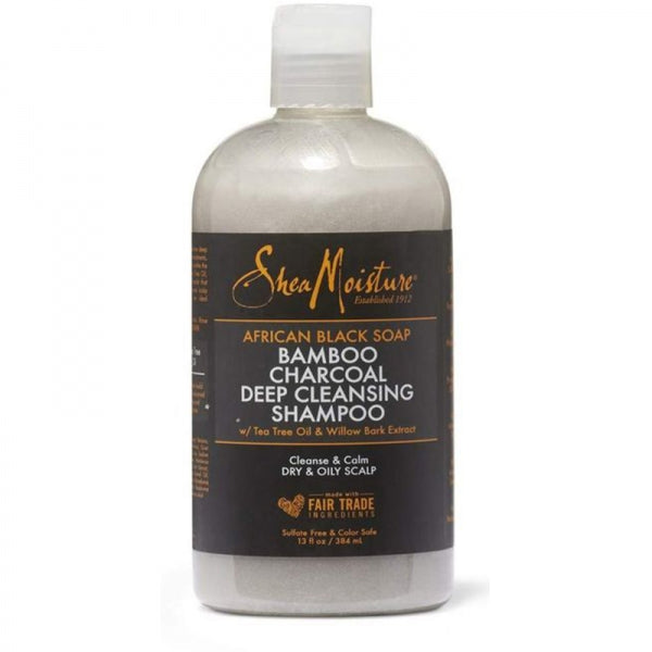 Shea Moisture - African Black Soap - Bambu Charcoal - Shampo
