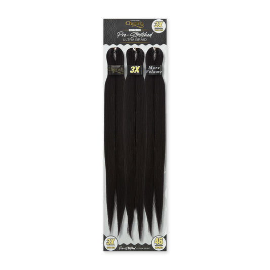Cherish 3X Pre Stretched Ultra Braids 46" Färg 1