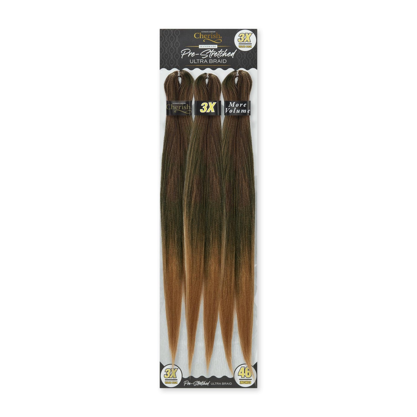 Cherish 3x Pre Stretched 46" Ultra Braids Color T27