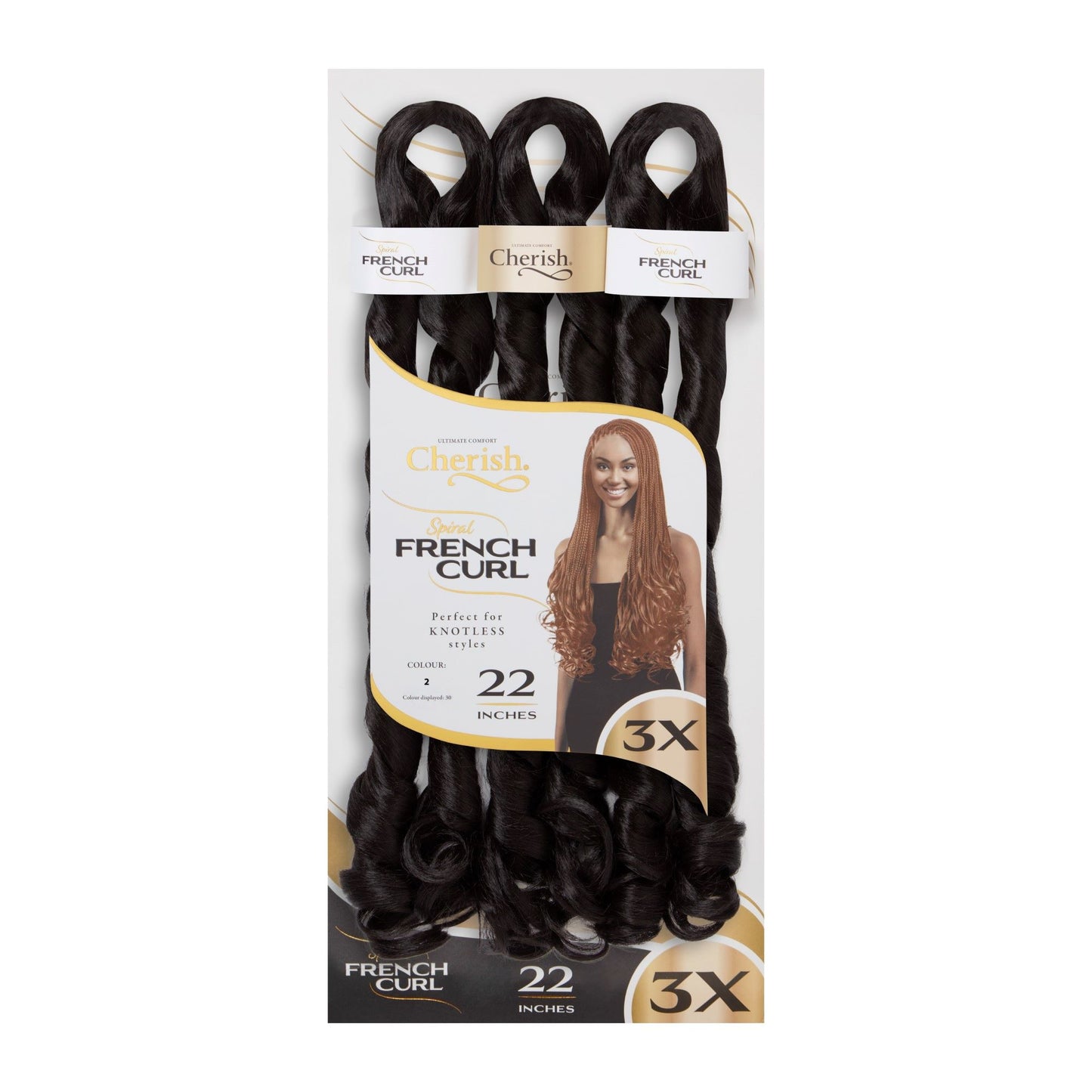 Cherish Bulk - Spiral French Curl 22" Color 2