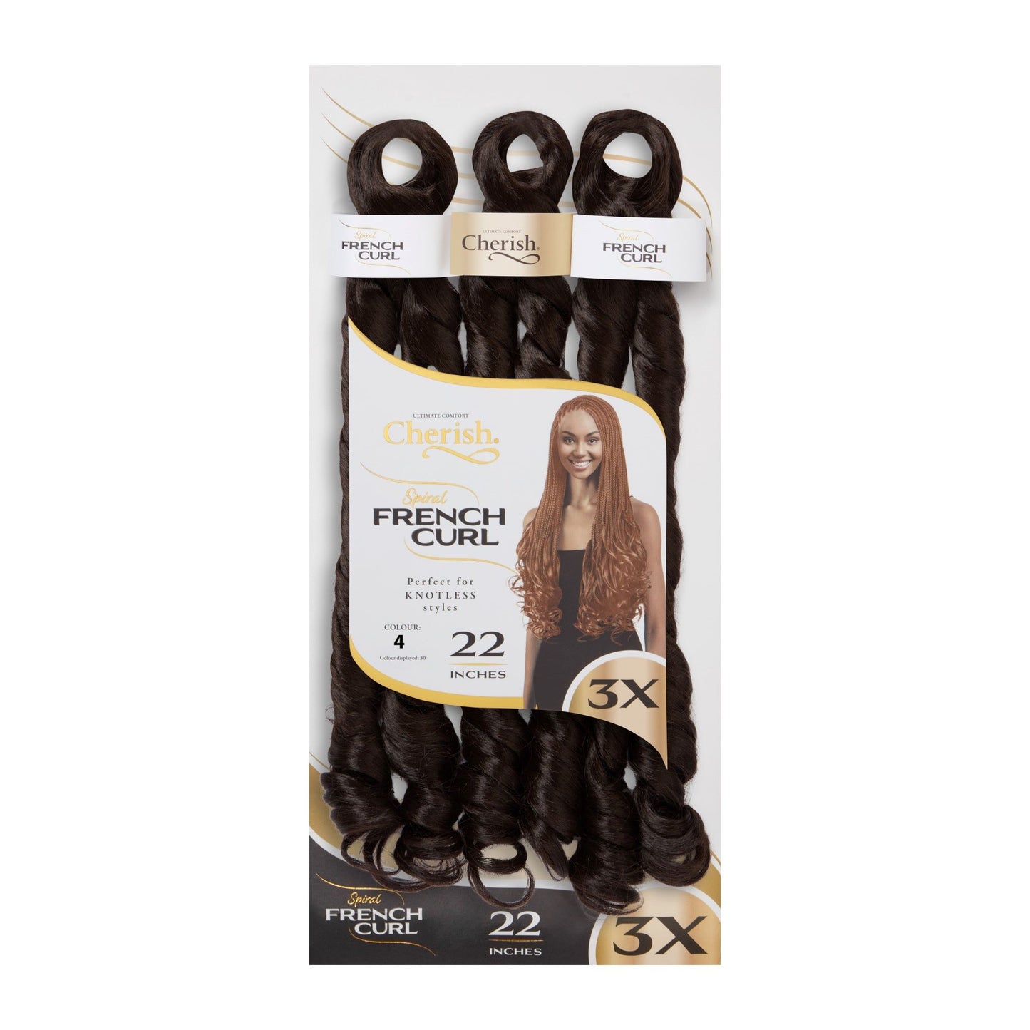 Cherish Bulk - Spiral French Curl 22" Color 4
