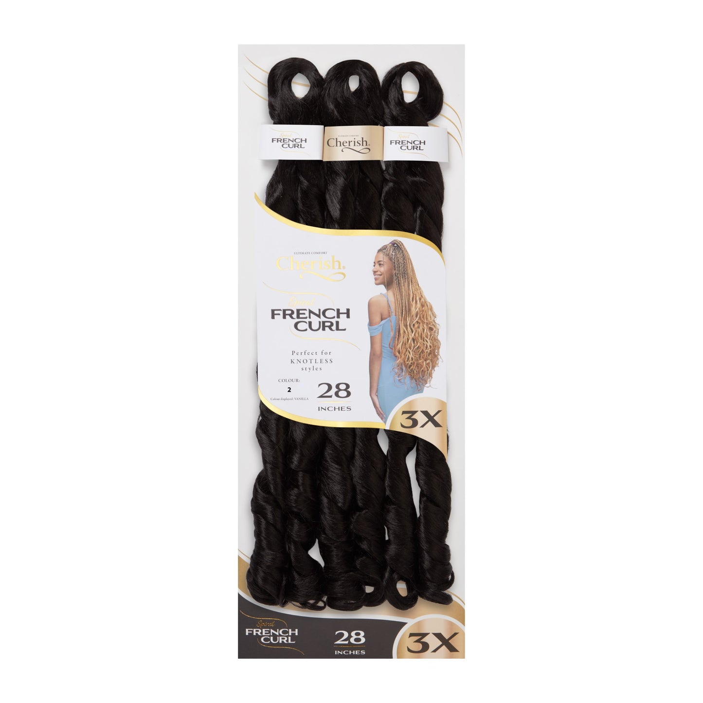 Cherish Bulk - Spiral French Curl 28" Color 2