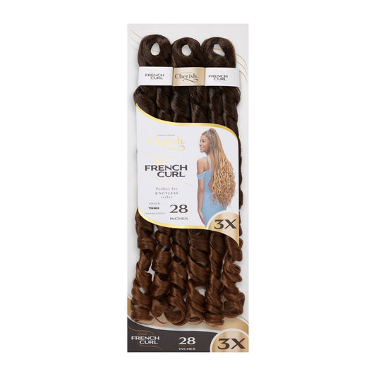 Cherish Bulk - Spiral French Curl 28" Color T1B/30/33