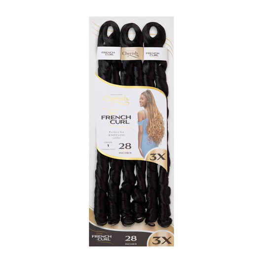 Cherish Bulk - Spiral French Curl 28" Färg 1