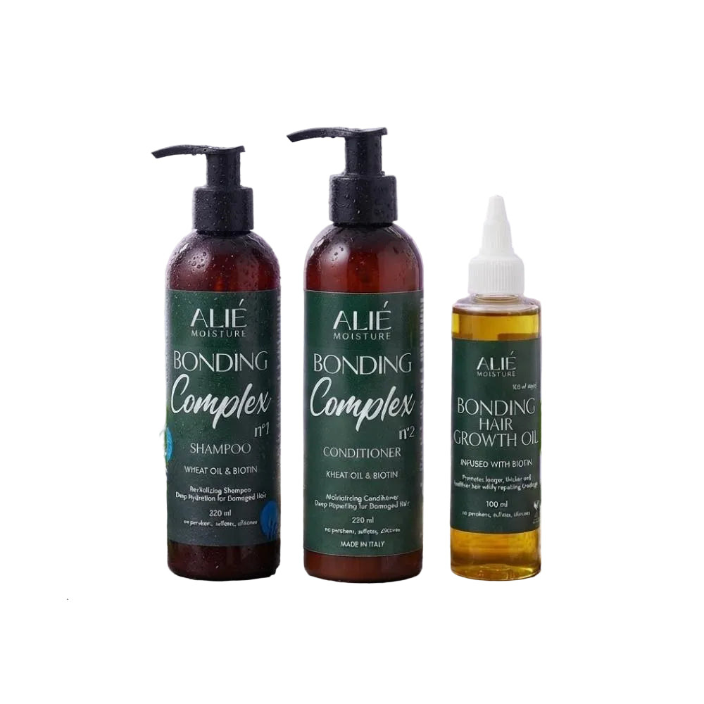 Alié Moisture – Ultimate Bonding & Growth Trio (Komplett Hårrutin)