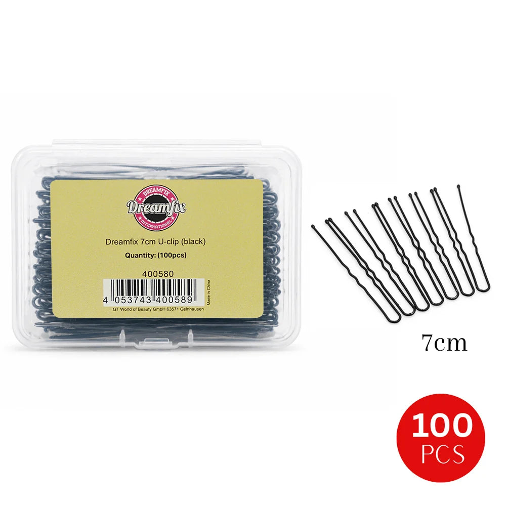 Dreamfix U-Clips 7 cm (100-pack) – Black