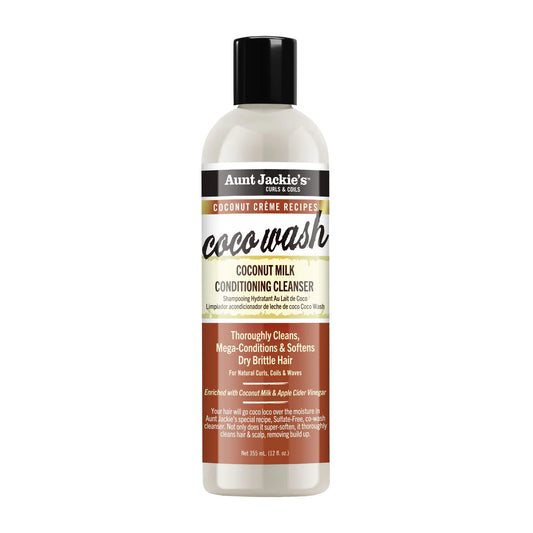 Aunt Jackie Coco Wash Coconut Milk Conditioning Cleanser 12oz