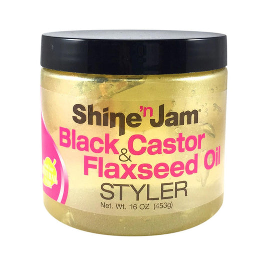 Ampro Shine N Jam Svart ricinolja och linfröolja Gel 16