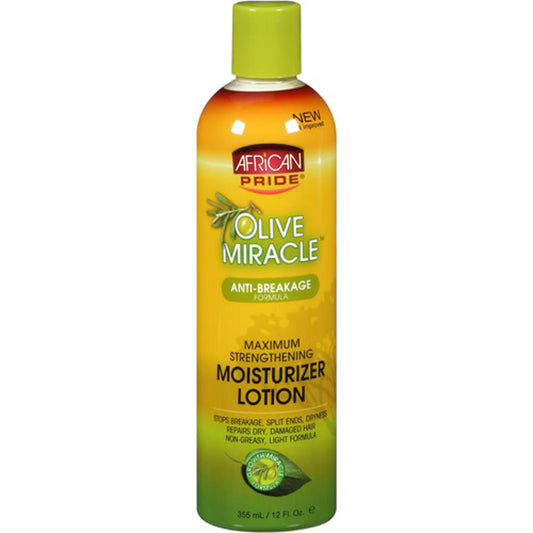 African Pride Olive Miracle Maximum Strenghtening Moisturizer Lotion 12oz