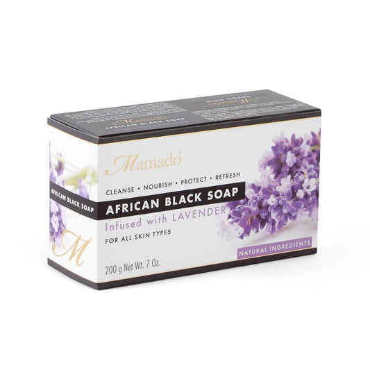 MAMADO AFRICAN BLACK SOAP 200GM - LAVENDER