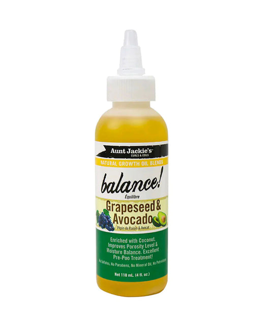 Aunt Jackie Growth Oil Balance Grapeseed And Avocado 4oz