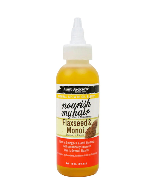 Aunt Jackie Growth Oil Nourish My Hair Flaxseed And Monoi 4oz