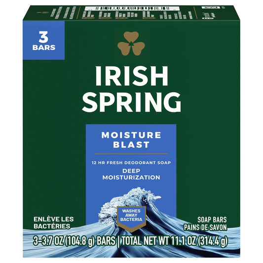 Irish Spring Soap - Irish Spring Moisture Blast 3 Bars