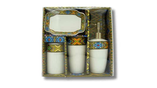 Toilet Items With Traditional Art