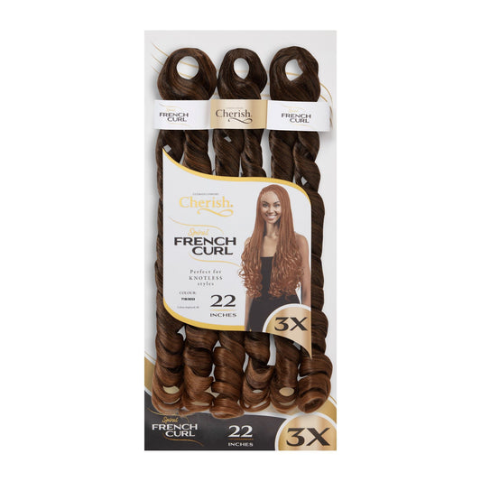 Cherish Bulk - Sprial French Curl 22" Färg T1/30/33