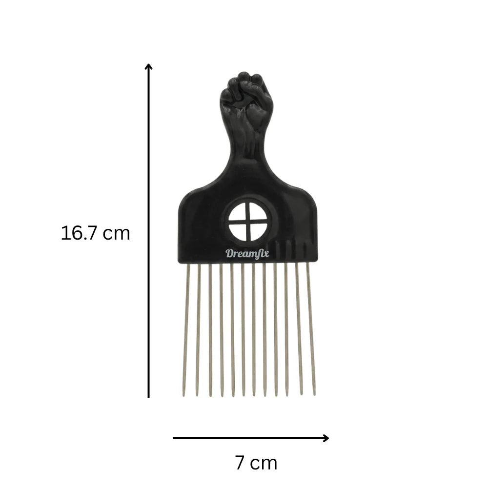 Dreamfix Afrokam / Lyftkam med Metallpinnar (Flera storlekar )
