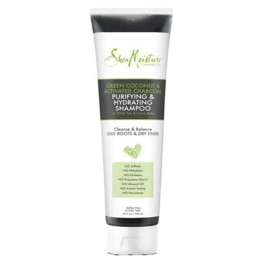 Shea Moisture Green Coconut Charcoal Shampoo 10,3 Oz
